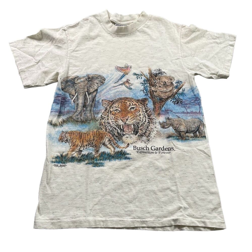 Vintage Busch Gardens Extinction Is Forever Shirt